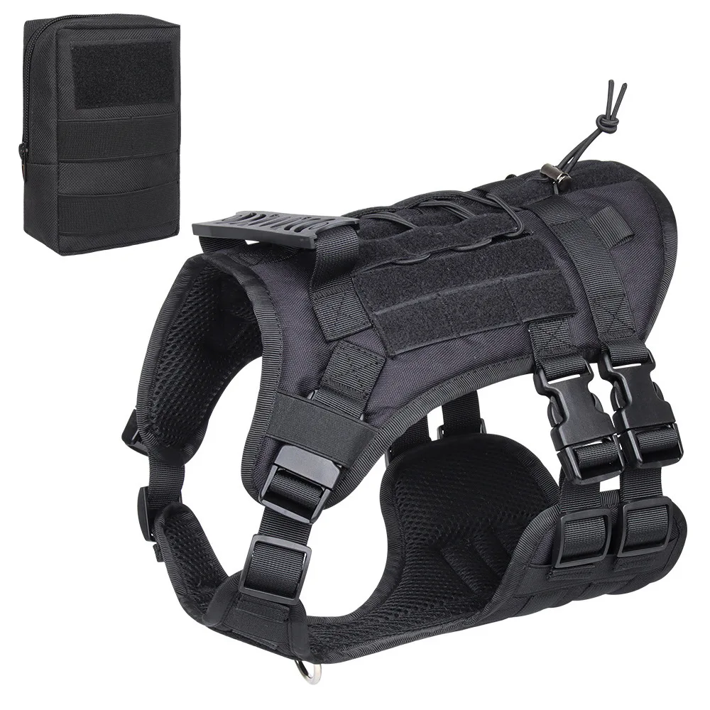 Tactisch Hondentuig voor Middelgrote en Grote Honden | Stevig Nylon | Verstelbaar, Ergonomisch en Comfortabel | Geschikt voor Outdoor, Wandelingen en Training - Image 8