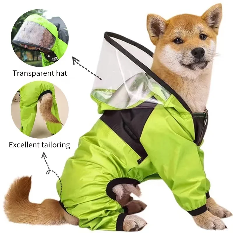 Waterdichte Regenjas voor Honden | Beschikbaar in XS-4XL | Kleuren Groen, Roze en Rood | Ideaal voor Chihuahua, Yorkie en Poedel - Image 4
