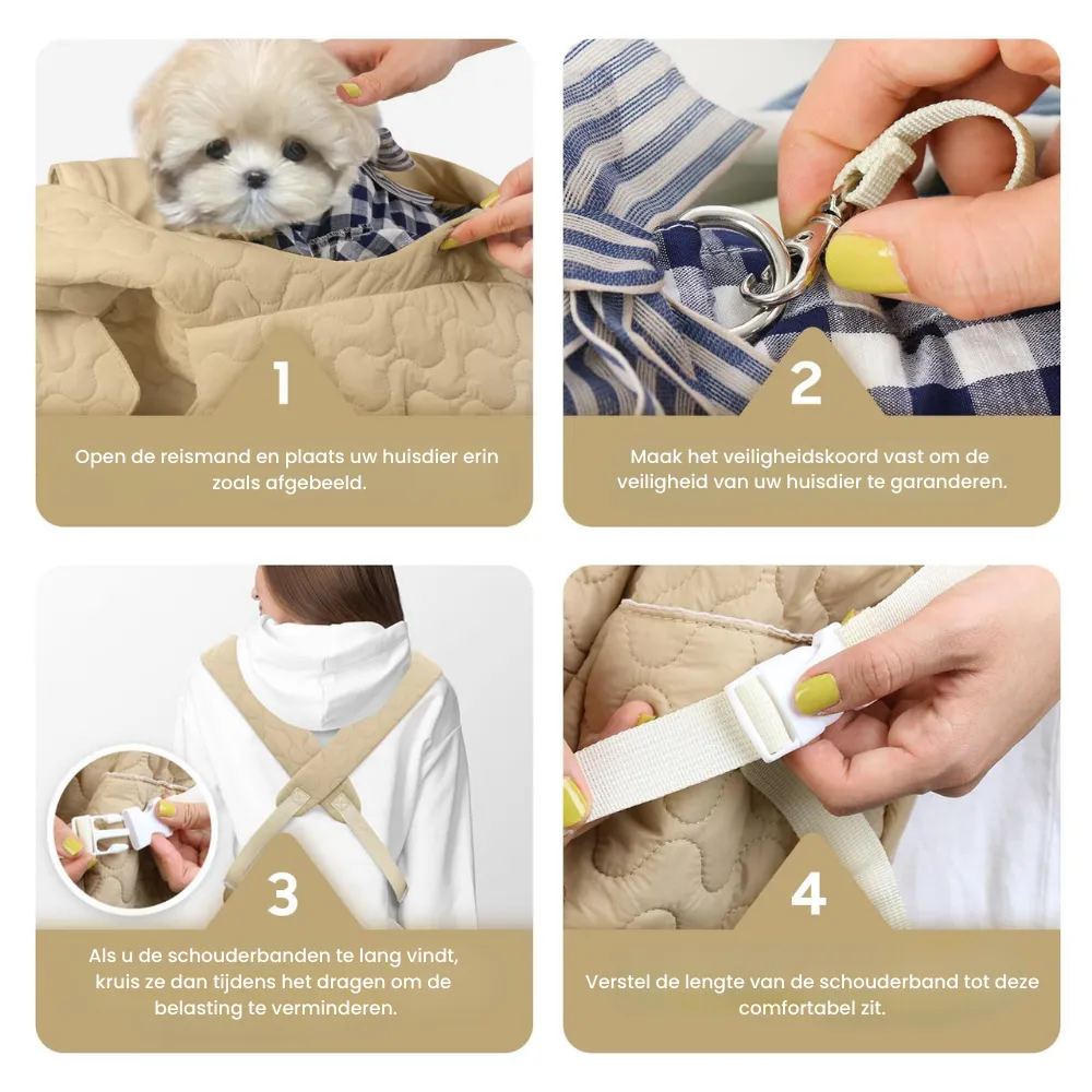TrailPaws Carrier | Extra grote waterdichte hondendraagtas met lichtgewicht ontwerp - Image 4