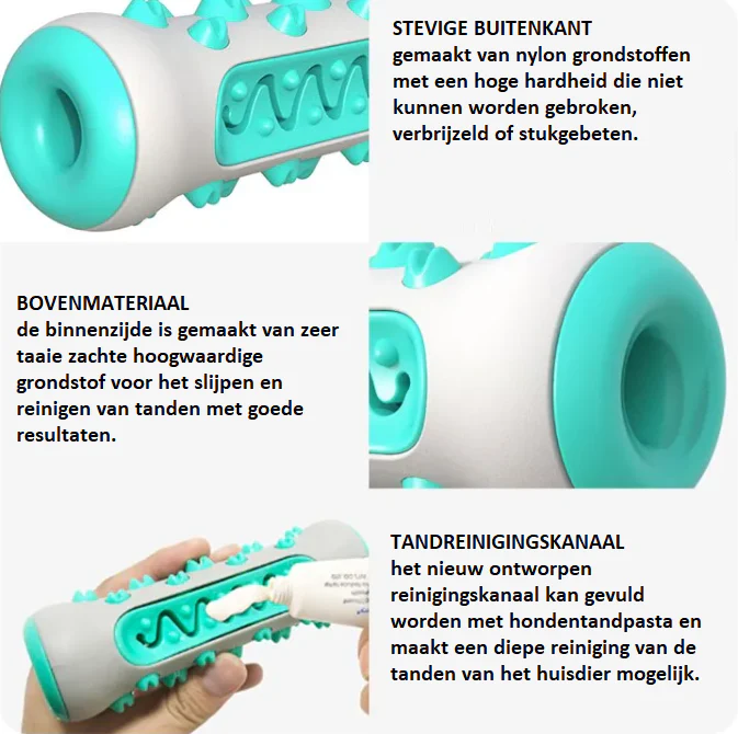 Interactieve Traktatie Speelrol Hond | Duurzaam Rubber | Verrijkend Speelgoed Tegen Verveling | Tandenreinigend | 20 cm | Geschikt voor Alle Rassen - Image 7