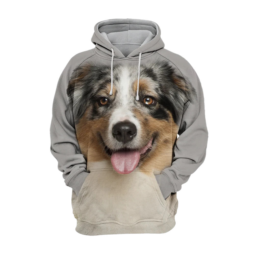 Australian Shepherd Inspiratie | Zachte Unisex Hoodie | Maat S tot 4XL | Comfortabele Pasvorm | Premium Polyester en Katoen Mix | Grafisch Ontwerp in Hoge Resolutie | Perfect voor Hondenliefhebbers