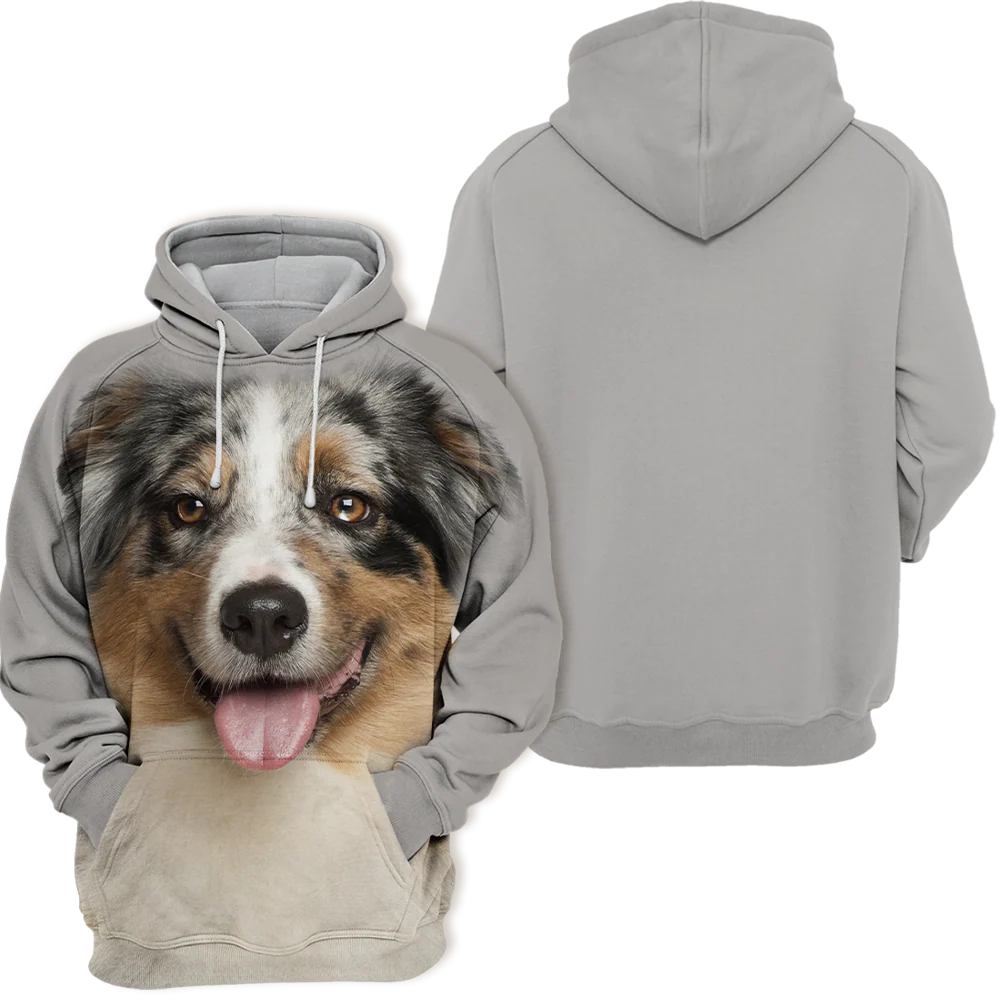 Australian Shepherd Inspiratie | Zachte Unisex Hoodie | Maat S tot 4XL | Comfortabele Pasvorm | Premium Polyester en Katoen Mix | Grafisch Ontwerp in Hoge Resolutie | Perfect voor Hondenliefhebbers - Image 2