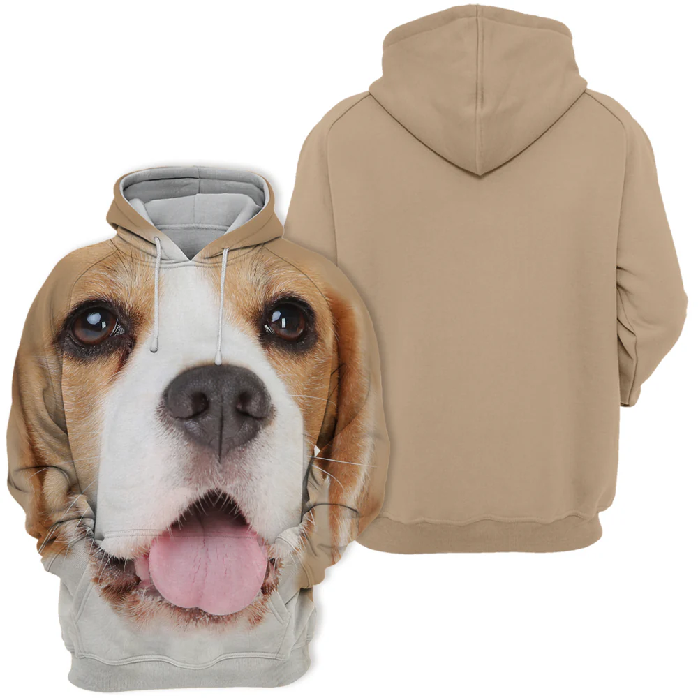 Comfortabele Dierenliefhebbers Hoodie | Polyester Katoen Mix | Beagle Ontwerp | Beschikbaar in Maten S-4XL | Premium Kwaliteit | Zachte Stof | Perfect voor Elke Gelegenheid | Hoogwaardige Grafische Print - Image 2