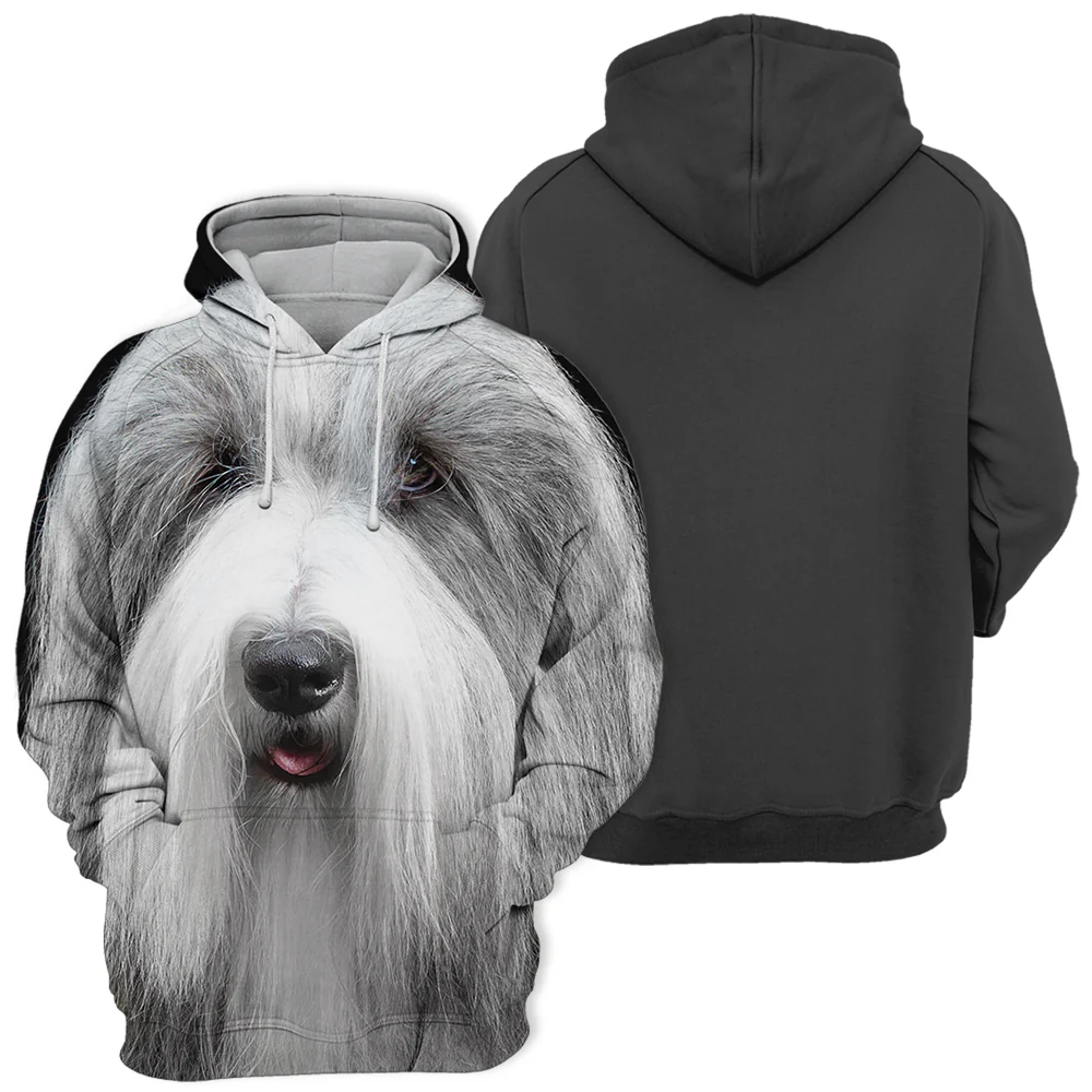 Bearded Collie Gezichtsontwerp | Comfortabele Unisex Hoodie | Verkrijgbaar in Maten S-4XL | Zachte Stof | Hoogwaardige Print | Dubbelzijdig Stretchmateriaal - Image 2