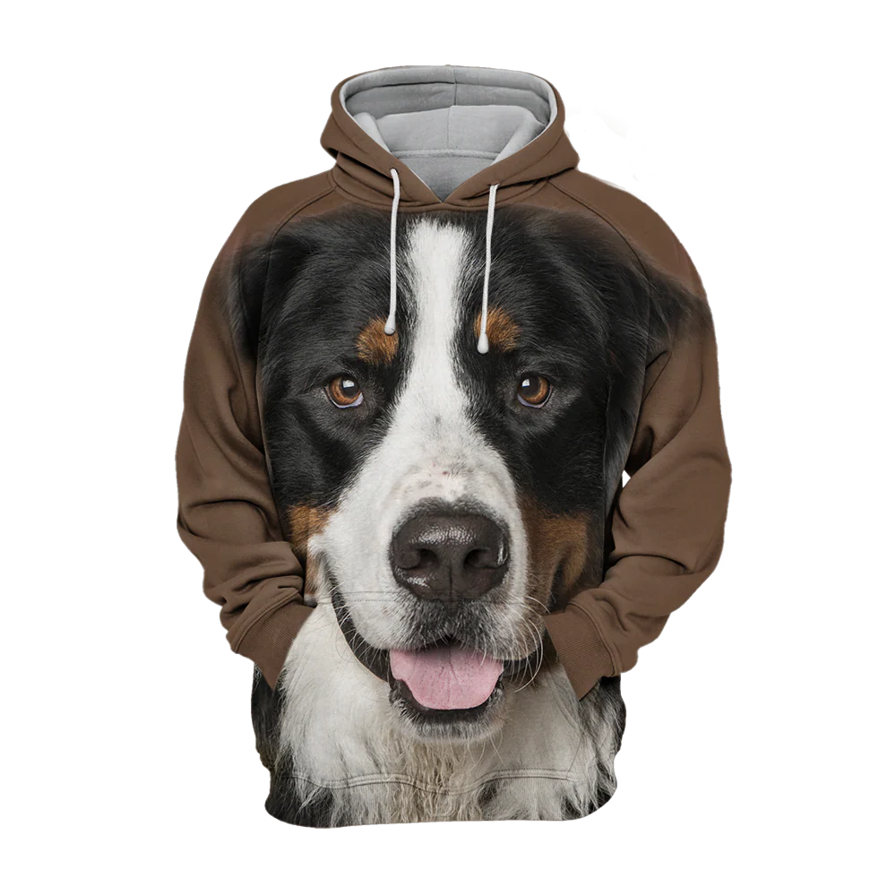 Unisex Hoodie | Berner Sennenhond Print | Comfortabele Polyester-Katoen Mix | S-4XL