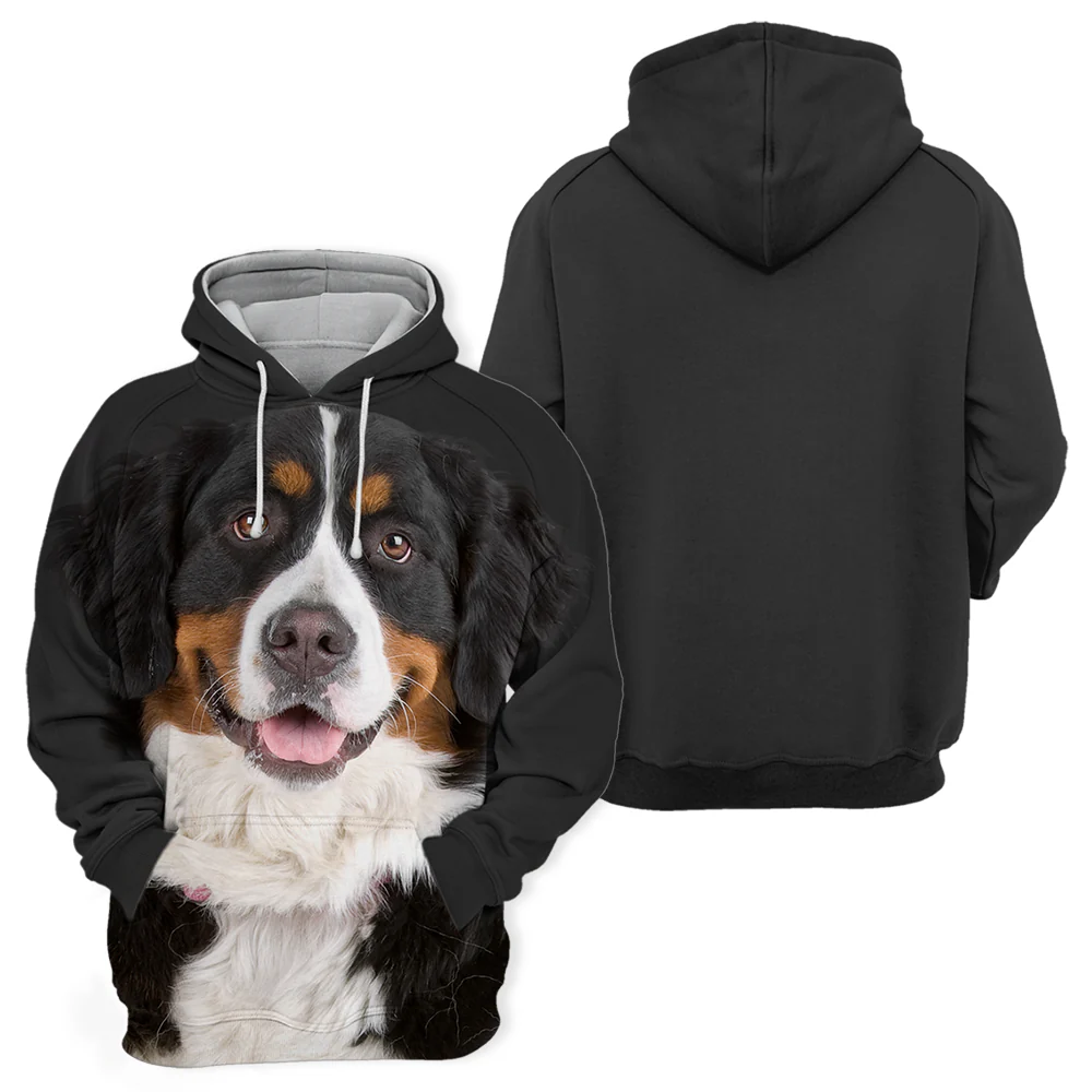 Unisex Hoodie | Bernese Mountain Honden Print | Premium Katoen en Polyester | Comfortabel en Duurzaam | Diverse Maten S-4XL - Image 2