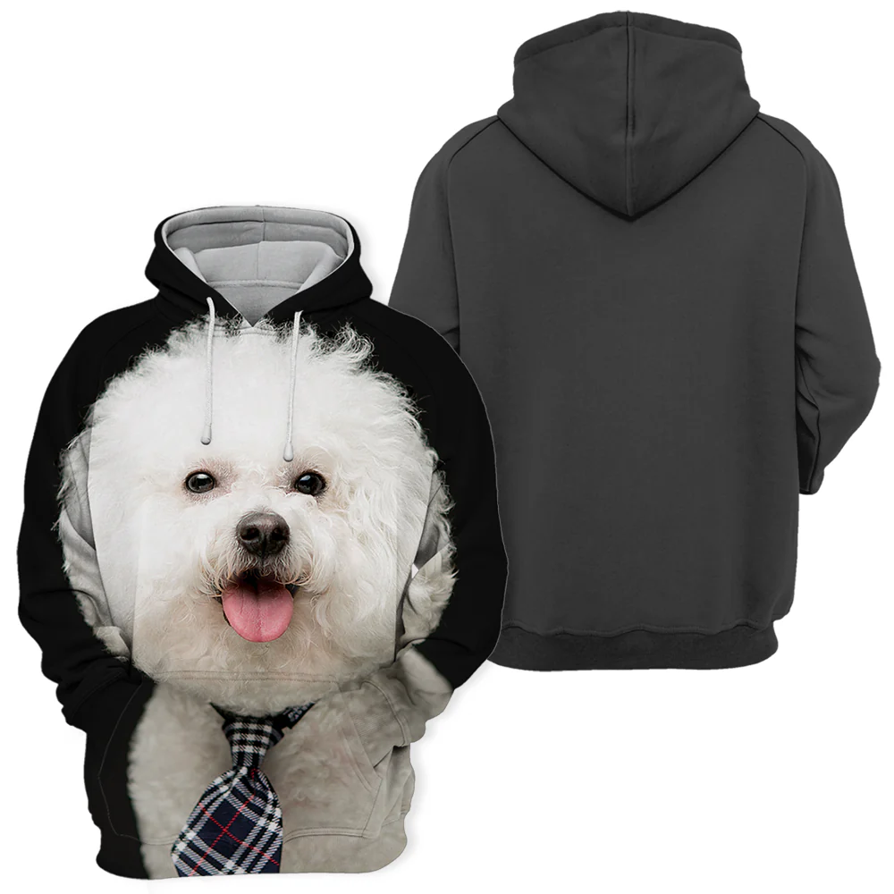 Unisex Trui | Bichon Frise Afbeelding | Verschillende Maten | Zacht en Duurzaam | Hoogwaardige Print | Polyester & Katoen Mix - Image 2