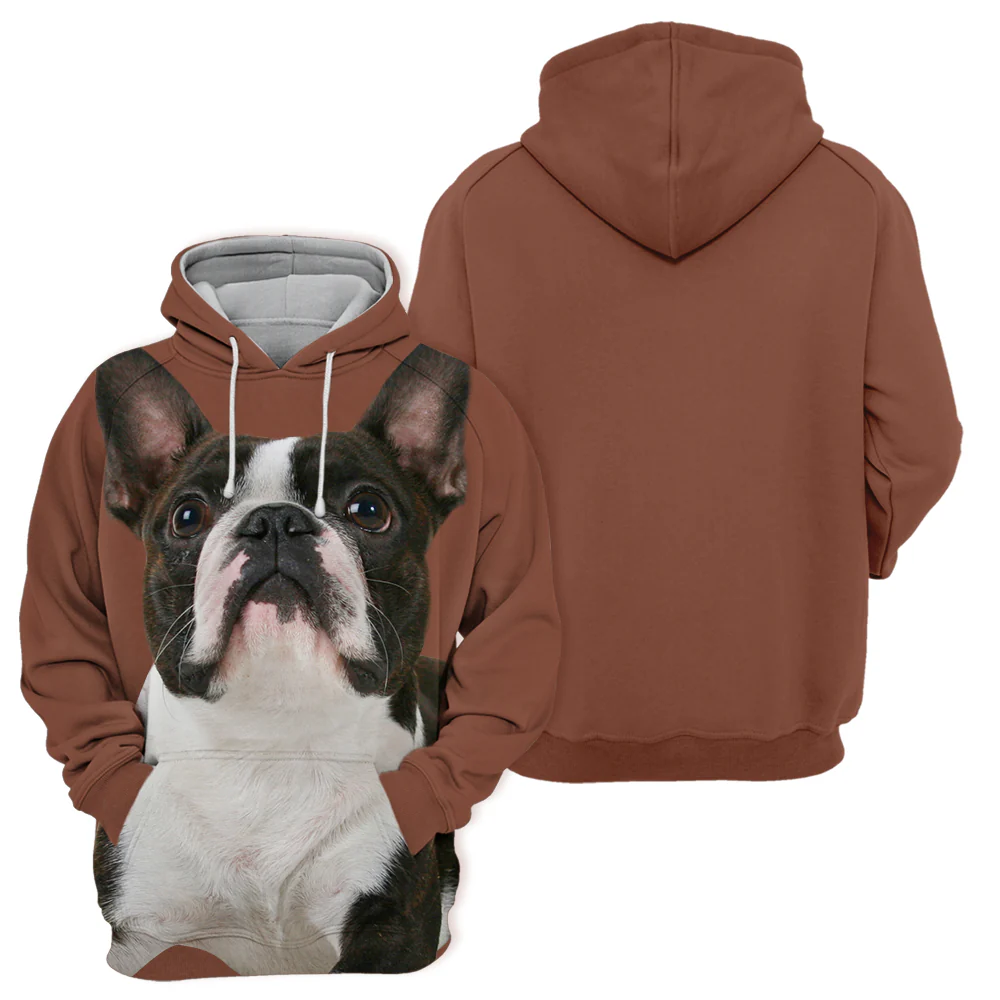 Unisex Trui met Boston Terrier Print | Zachte Stof | Verschillende Maten Beschikbaar | Polyester en Katoen Mix - Image 2