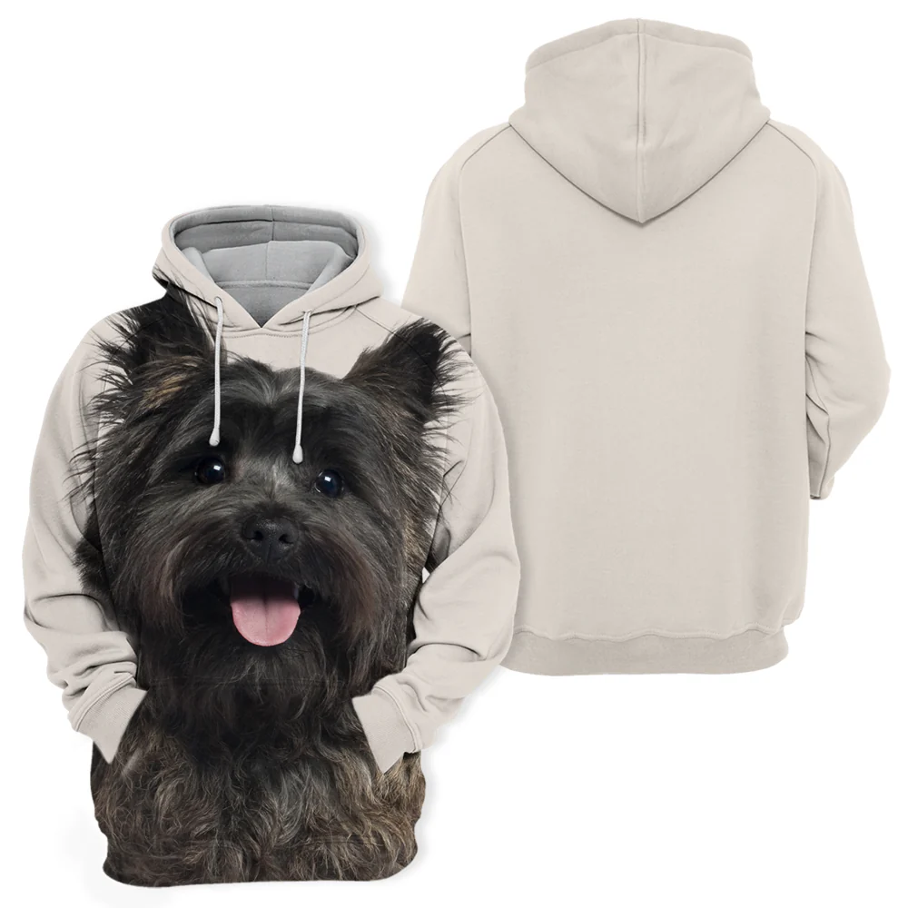 Cairn Terrier Design | Zwarte Hoodie | Comfortabele Stof | Meerdere Maten | Dierenliefhebbers | Onmisbaar in de Garderobe - Image 2