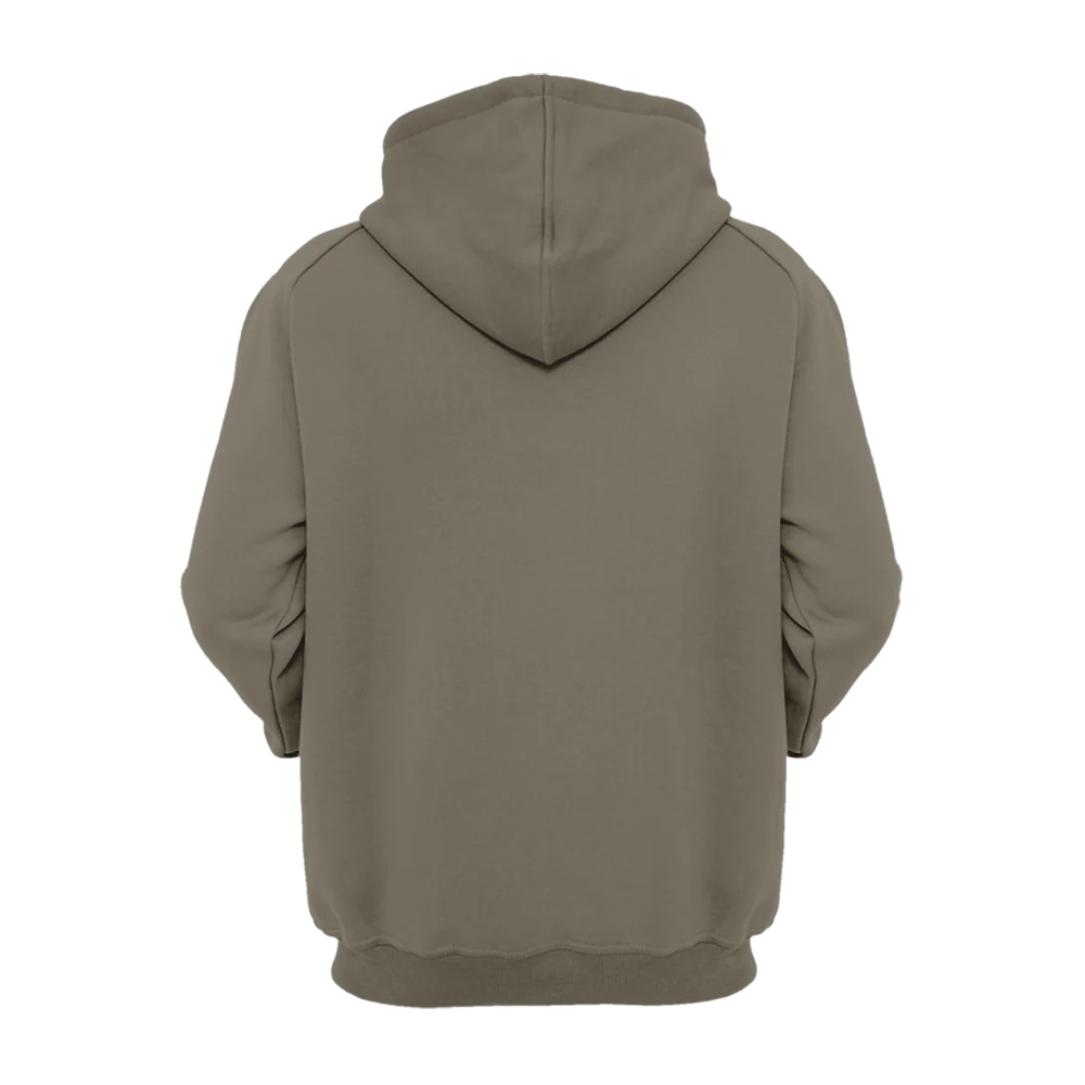 Grijze Unisex Hoodie | Comfortabele Polyester-Katoen Mix | Cairn Terrier Print | Maattabel Inclusief | Vrolijk Ontwerp | Perfect voor Alle Gelegenheden - Image 2