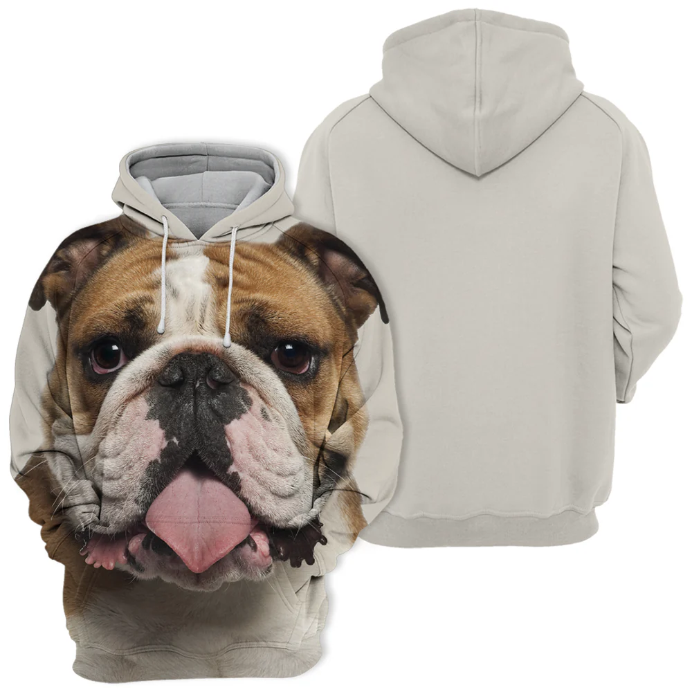 Hondenliefhebbers Sweatshirt | Unisex | Engelse Bulldog en Pitbull Print | Comfortabele Mix van Polyester en Katoen | Verkrijgbaar in Maten S-4XL - Image 2