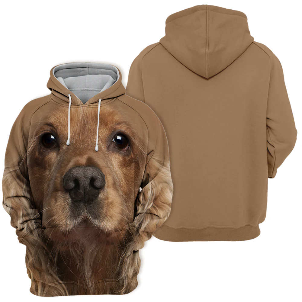 Cocker Spaniel Motief | Premium Polyester-Katoen Mix | Unisex | Beschikbaar in Maten S-4XL | Zacht en Duurzaam | Hoge Resolutie Grafische Print | Engelse Spaniel Design | Hooded | Stretch Stof - Image 2