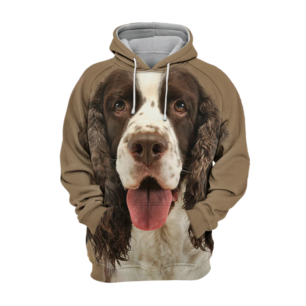Trui Met Hondencamouflage | Warme Capuchon | Unisex Geschikt | Polyester En Katoen Mix | Grafische Print | XS-4XL