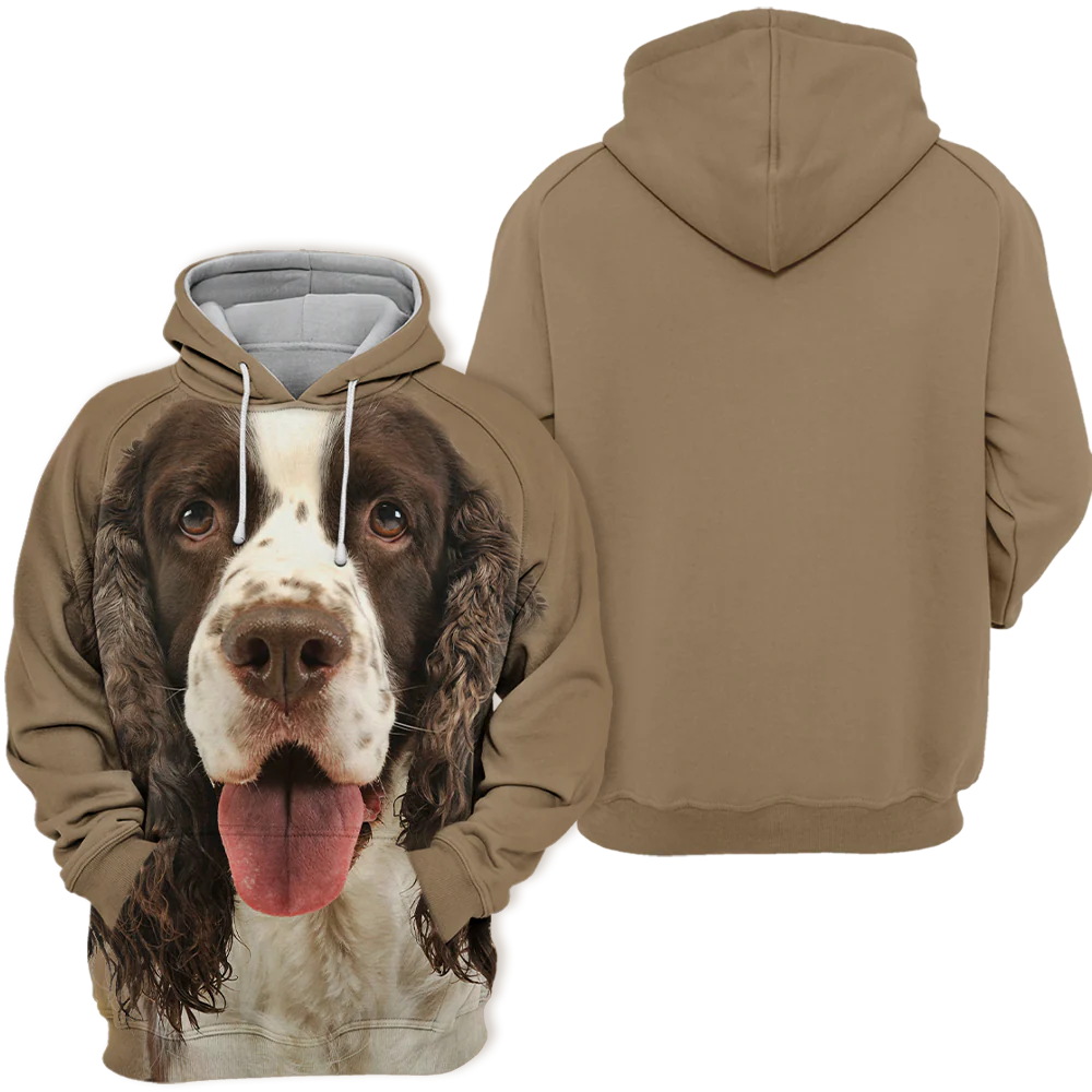 Trui Met Hondencamouflage | Warme Capuchon | Unisex Geschikt | Polyester En Katoen Mix | Grafische Print | XS-4XL - Image 2