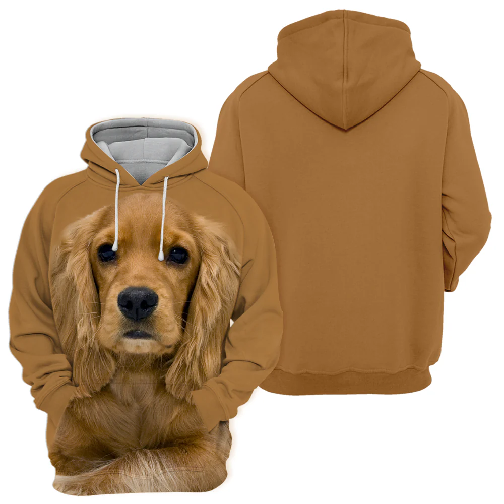 Unieke Fleece Trui | Engelse Cocker Spaniel Print | Unisex | Maat S-4XL | Zachte Polyester-Katoen Mix | High-Definitie Print | Modieuze Dierenliefhebbers Hoodie - Image 2