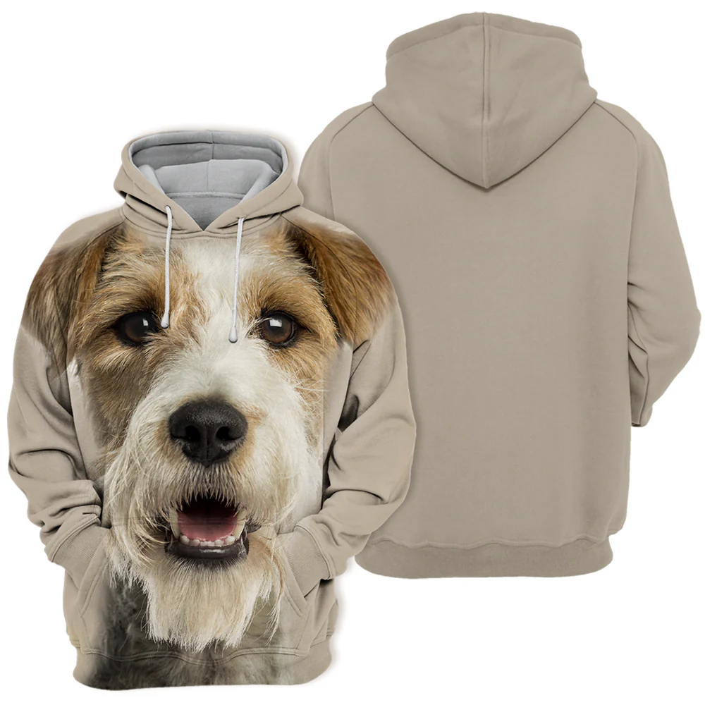 Unisex Hoodie met Fox Terrier Ontwerp | Zacht en Duurzaam | Verkrijgbaar in Maten S-4XL | Tweezijdig Stretchmateriaal | Hogedefinitie Print | Polyester en Katoen Mix - Image 2