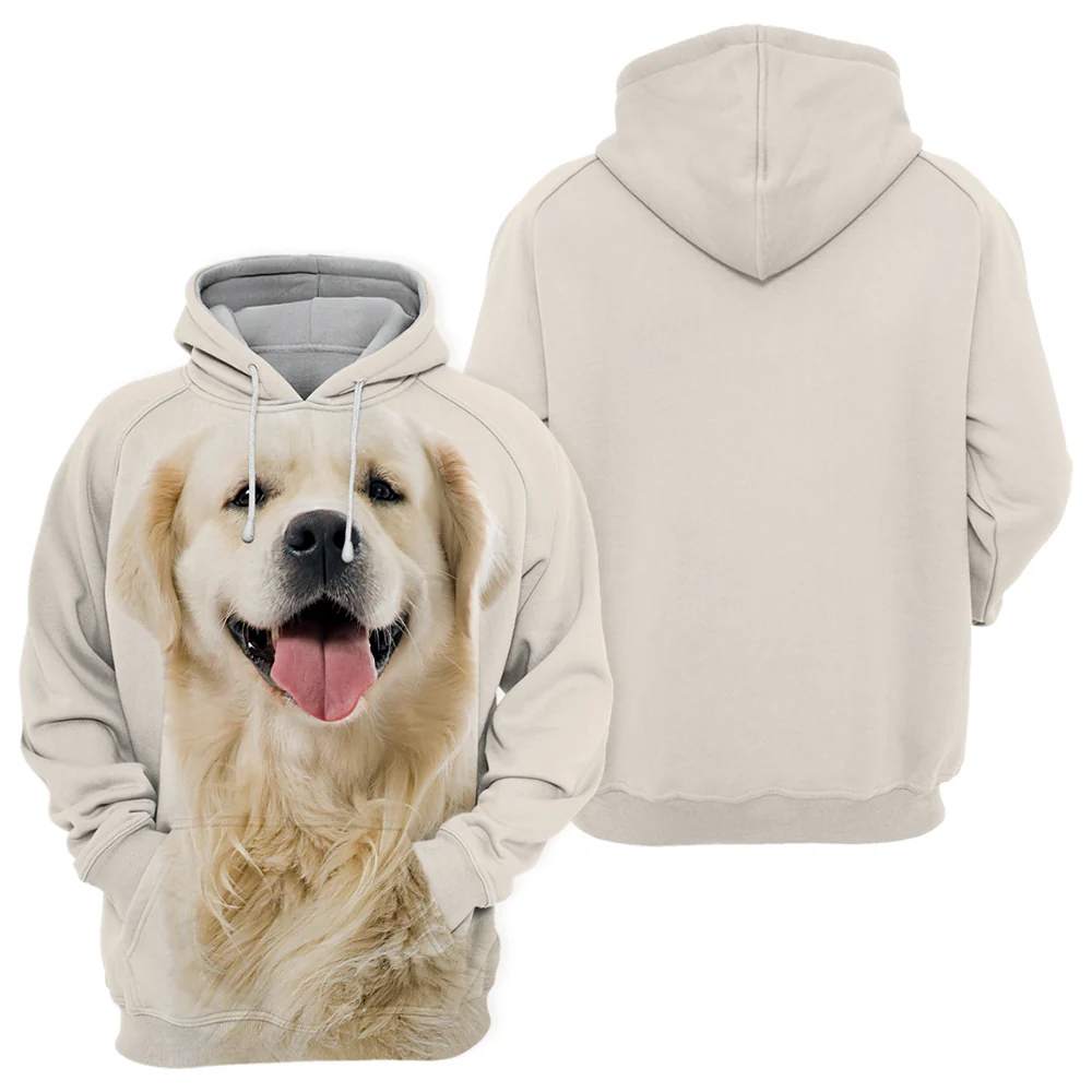 Onmisbare Trui voor Hondenvrienden | Zacht en Comfortabel | Golden Retriever Print | Unisex | Veelzijdige Pasvorm | Verkrijgbaar in Maten S-4XL | Perfecte Mix van Polyester en Katoen - Image 2