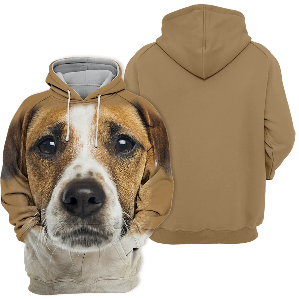 Jack Russell Design | Zachte Hoodie | Comfortabel & Duurzaam | Polyester Katoen Mix | Unisex Maat S-4XL - Image 2