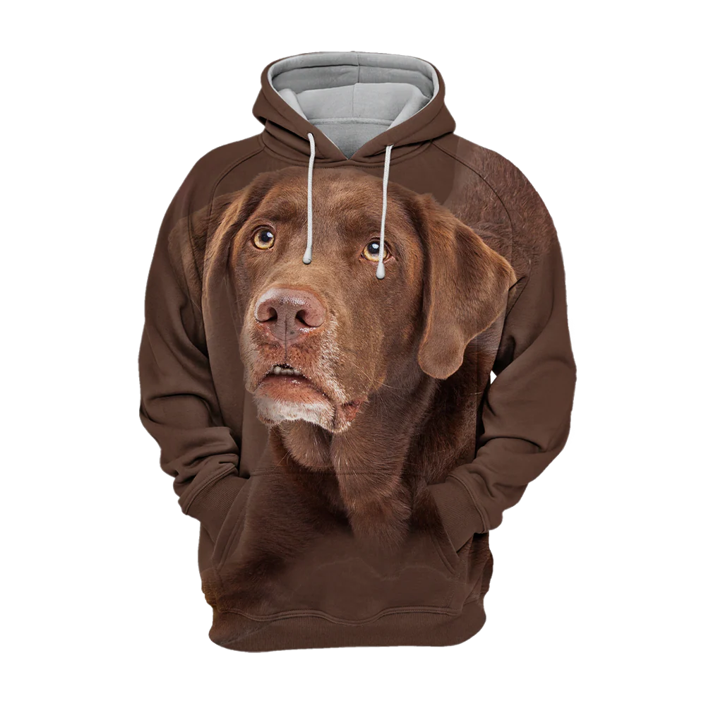 Luxe Dierenkleding | Chocolade Labrador | Zachte Hoodie | Polyester-Katoen Mix | Diverse Maten S-4XL