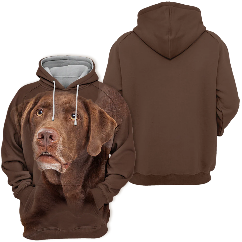 Luxe Dierenkleding | Chocolade Labrador | Zachte Hoodie | Polyester-Katoen Mix | Diverse Maten S-4XL - Image 2