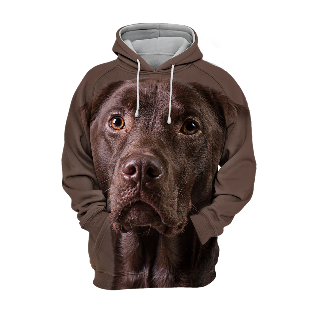 Unisex Hoodie | Chocoladebruine Labrador Design | Maten S-4XL | Comfortabel en Duurzaam | Perfect voor Dierenliefhebbers