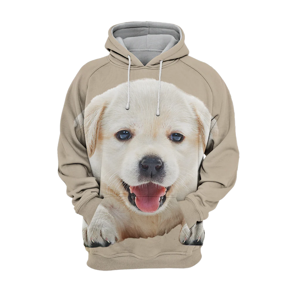 Labrador Print Hoodie | Warme Hondenprint Trui | Maat S t/m 4XL | Polyester en Katoen | Comfortabele Hoodie met Hoge Resolutie Print