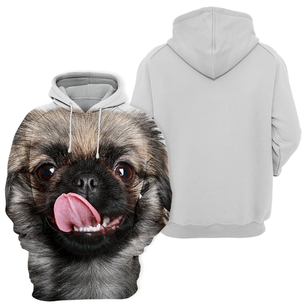 Unisex Hoodie | Pekingees Hondontwerp | Zachte Stof | Verschillende Maten | Kleurrijke Print | Duurzaam en Comfortabel | Polyester en Katoen Mix | Perfecte Pasvorm | Hoge Kwaliteit | Ideaal voor Dierenliefhebbers - Image 2