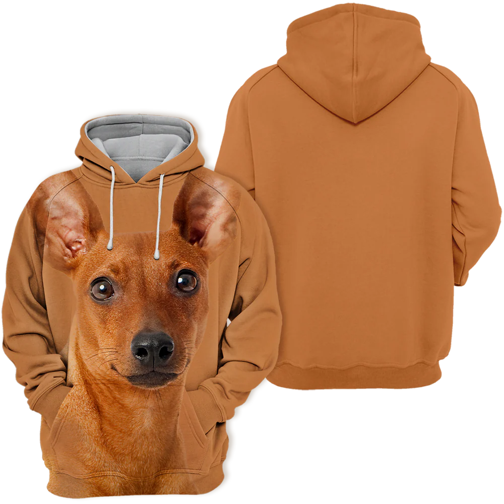 Hoodie voor Hondenliefhebbers | Unisex | Pinscher Design | Beschikbaar in Maten S-4XL | Comfortabele Polyester-Katoen Mix | Hoogwaardige Afwerking - Image 2