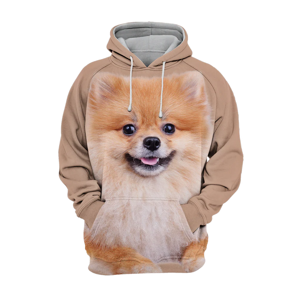 Pomeranian Dierenliefhebbers Unisex Truien | Comfortabele Polyester-Katoen Mix | Veelzijdige Outfit