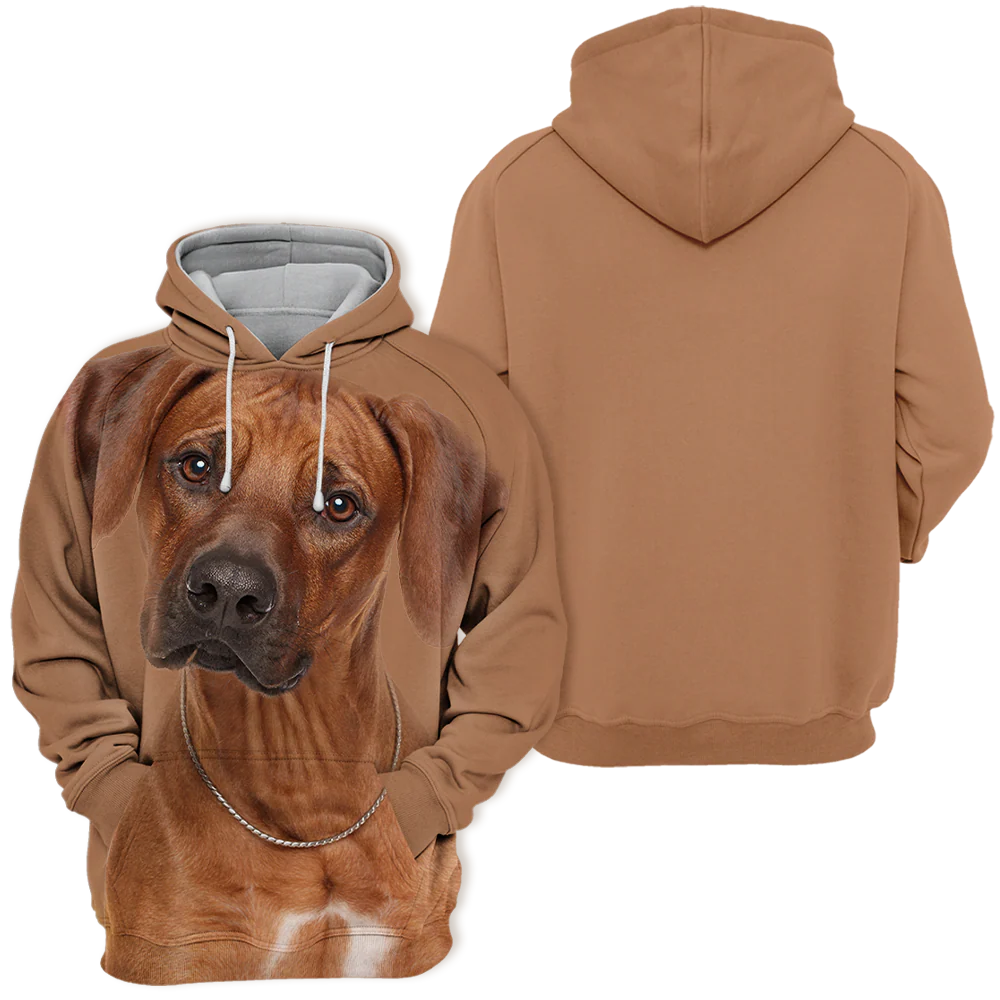 Rhodesian Ridgeback Hoodie | Unisex | Comfortabel & Duurzaam | Maat S-4XL | Zachte Stof | Hoge Resolutie Print | Tweezijdig Stretch - Image 2