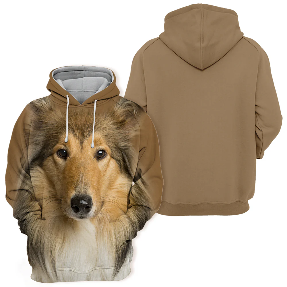 Collie Design | Unisex Pull-over | Zacht en Comfortabel | Verkrijgbaar in Maten S-4XL | Polyester en Katoen Mix | Hoge Definitie Print - Image 2