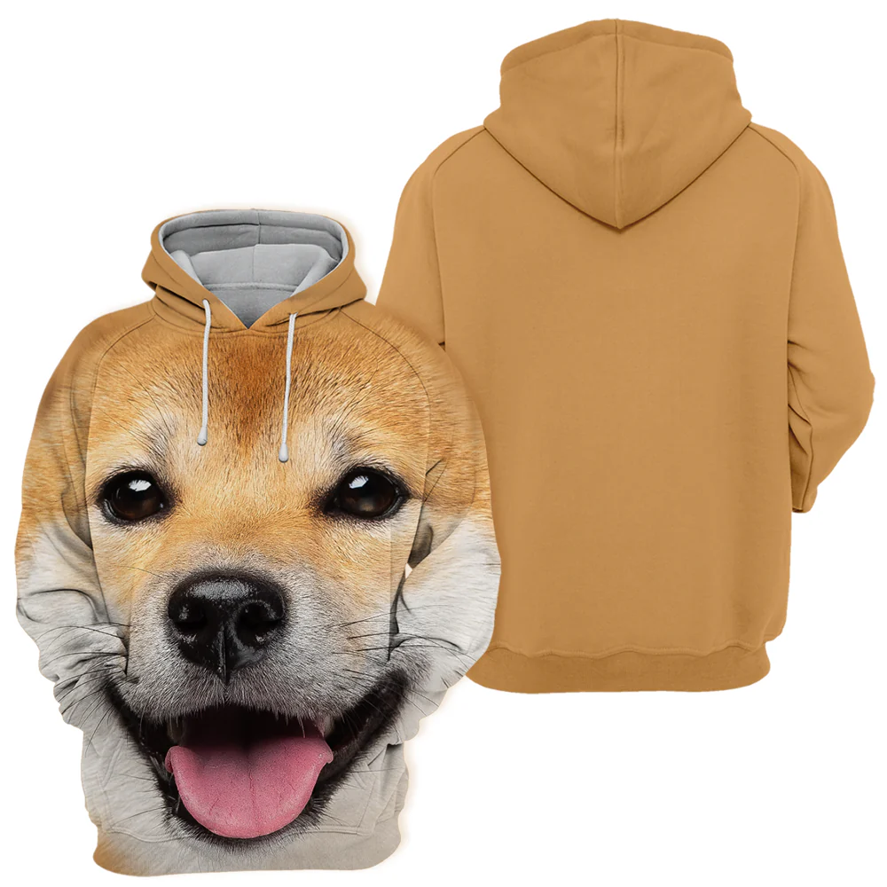 Unisex Trui Met Hondenthema | Shiba Inu Anime Print | Comfortabele Katoenmix | S-4XL | Casual Dierenliefhebbers Cadeau - Image 2