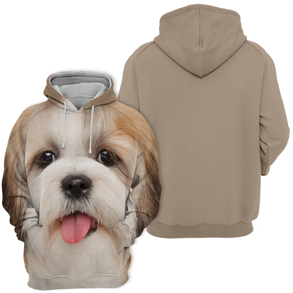 Hoodie voor Liefhebbers van Shih Tzu | Hondenprint | Maten S-4XL | Comfortabel & Duurzaam - Image 2