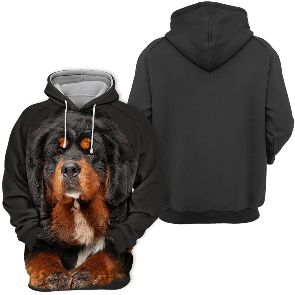 Tibetaanse Mastiff | Unisex Hoodie voor Dierenvrienden | Polyester & Katoen Mix | Hoge Resolutie Print | Maten S-4XL | Zachte Pasvorm - Image 2