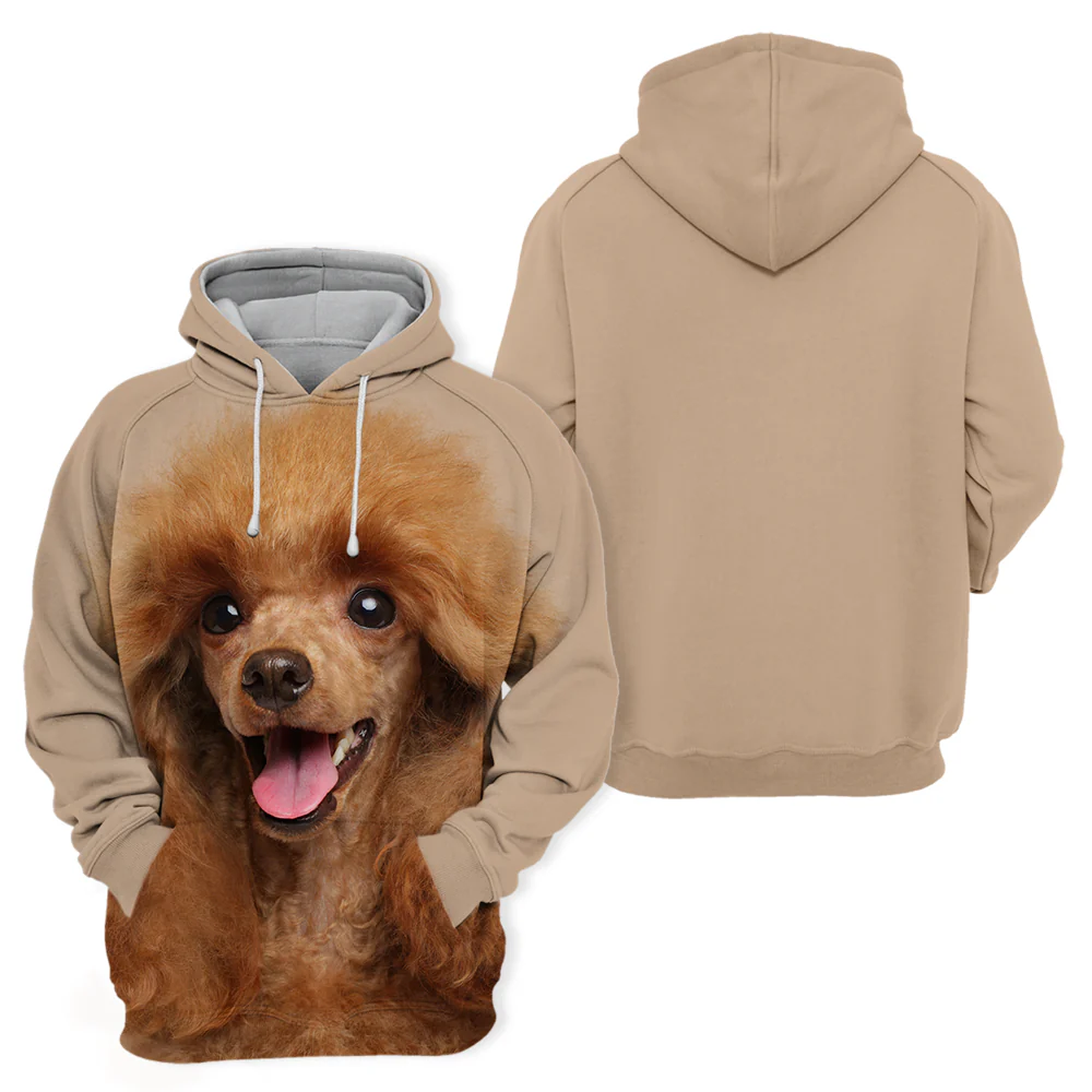 Unisex Truien | Zachte Hoodie Voor Hondenliefhebbers | Premium Polyester & Katoen | Diverse Maten S-4XL | Toy Poodle Design | Hoge Resolutie Print | Duurzaam & Comfortabel | Perfect Met Jeans of Leggings - Image 2