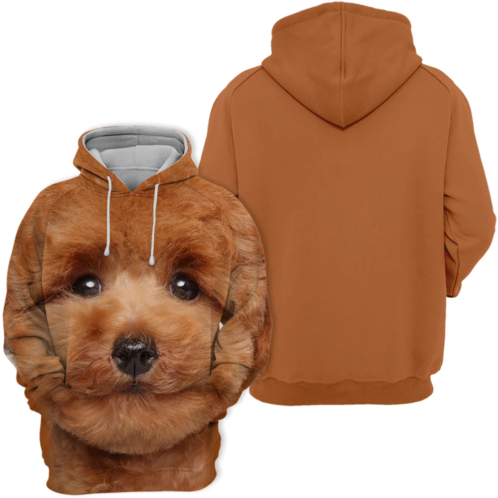 Unisex Sweatshirt | Leuke Toy Poedel Print | Verschillende Maten | Comfortabel en Duurzaam | Gelegenheidsgeschikt | Polyester en Katoen Mix | Zacht en Elastisch | Kleurrijke Hoge Resolutie Print - Image 2
