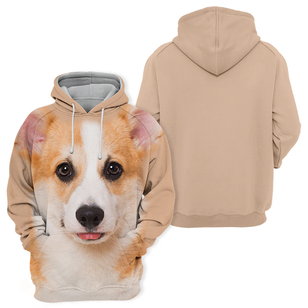 Corgi Liefhebbers Hoodie | Unisex | Comfortabele Polyester-Katoen Mix | Maten S-4XL | Zachte Stretchstoffen | Perfecte Printkwaliteit - Image 2