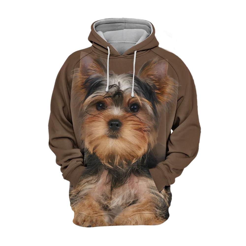Yorkshire Terrier Design | Comfortabele Unisex Hoodie | Zacht en Duurzaam | Hoge Resolutie Print | Maten S-4XL