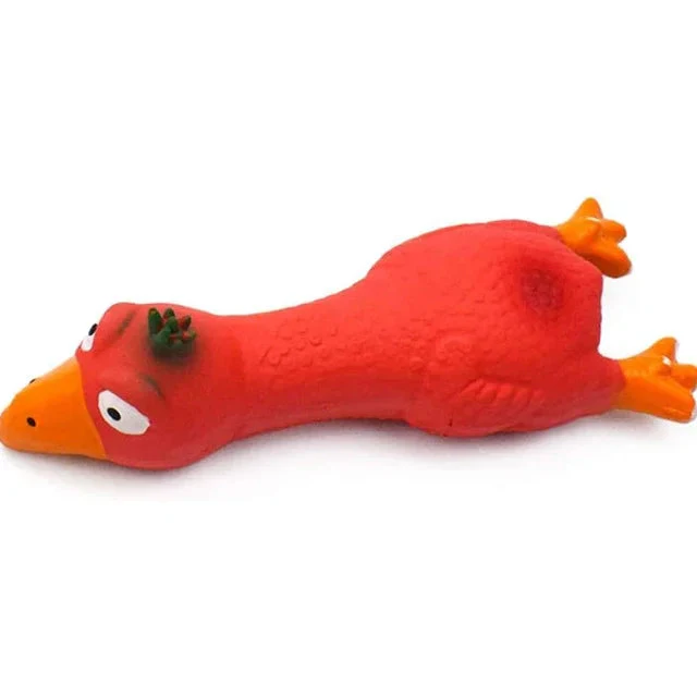 Piepend Speelgoed Kip voor Honden | Natuurlijke Latex | Veilig en Duurzaam | 16,8cm | Ideale Maat voor Kleine Rassen | Speelgoed om Verveling te Verminderen | Bevordert Bindingsmomenten | Mentale Stimulatie - Image 6