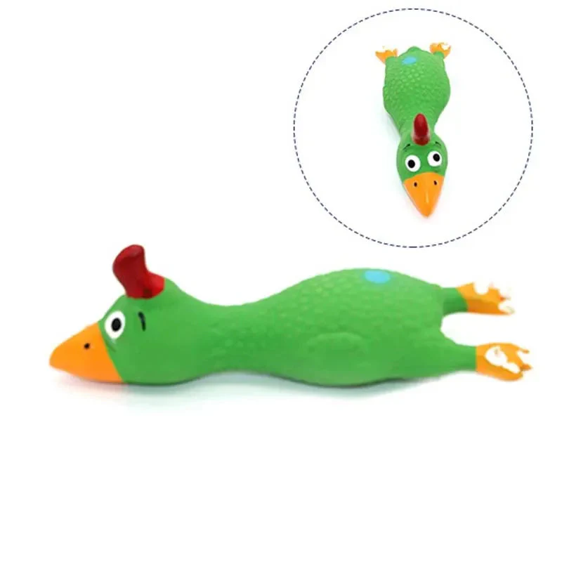 Piepend Speelgoed Kip voor Honden | Natuurlijke Latex | Veilig en Duurzaam | 16,8cm | Ideale Maat voor Kleine Rassen | Speelgoed om Verveling te Verminderen | Bevordert Bindingsmomenten | Mentale Stimulatie - Image 7