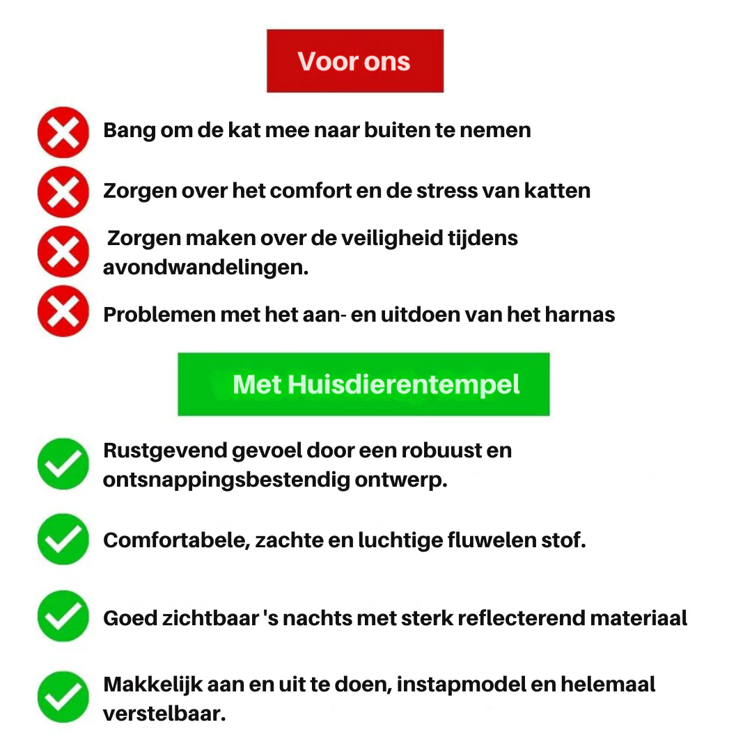 Huisdierentempel™ | Ontsnappingsvrij Katten Tuig met Lijn | Fluweelzacht & Ademend | Comfortabele Pasvorm | Geschikt voor Kittens & Volwassen Katten | Verstelbare Riemen | Veilig Buitenavontuur - Image 12