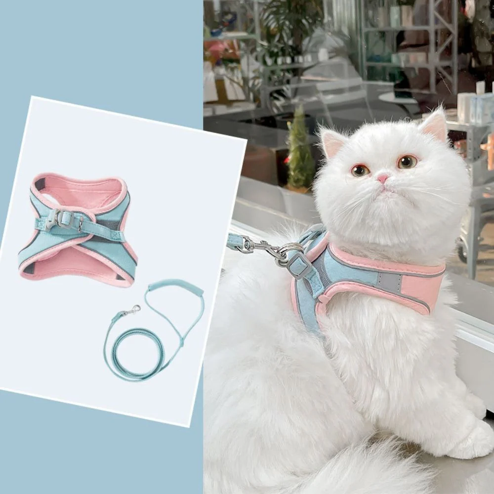 Huisdierentempel™ | Ontsnappingsvrij Katten Tuig met Lijn | Fluweelzacht & Ademend | Comfortabele Pasvorm | Geschikt voor Kittens & Volwassen Katten | Verstelbare Riemen | Veilig Buitenavontuur - Image 15