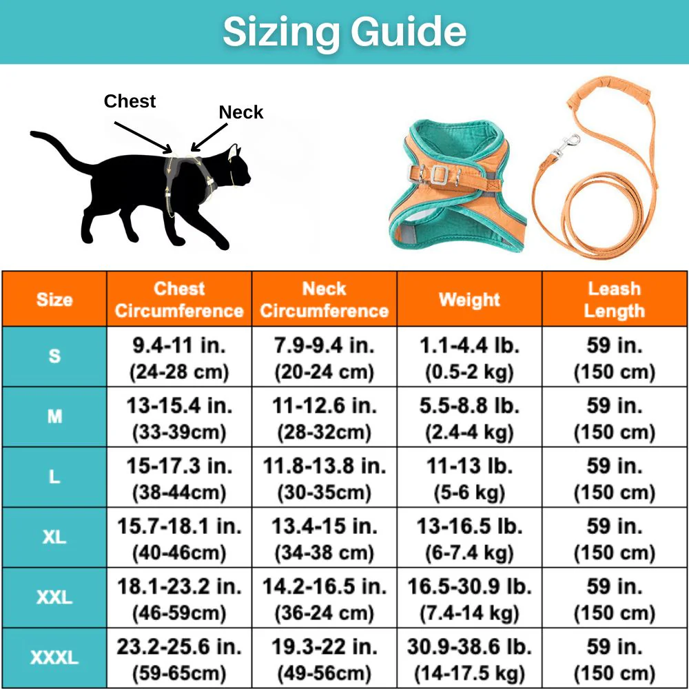 Huisdierentempel™ | Ontsnappingsvrij Katten Tuig met Lijn | Fluweelzacht & Ademend | Comfortabele Pasvorm | Geschikt voor Kittens & Volwassen Katten | Verstelbare Riemen | Veilig Buitenavontuur - Image 16