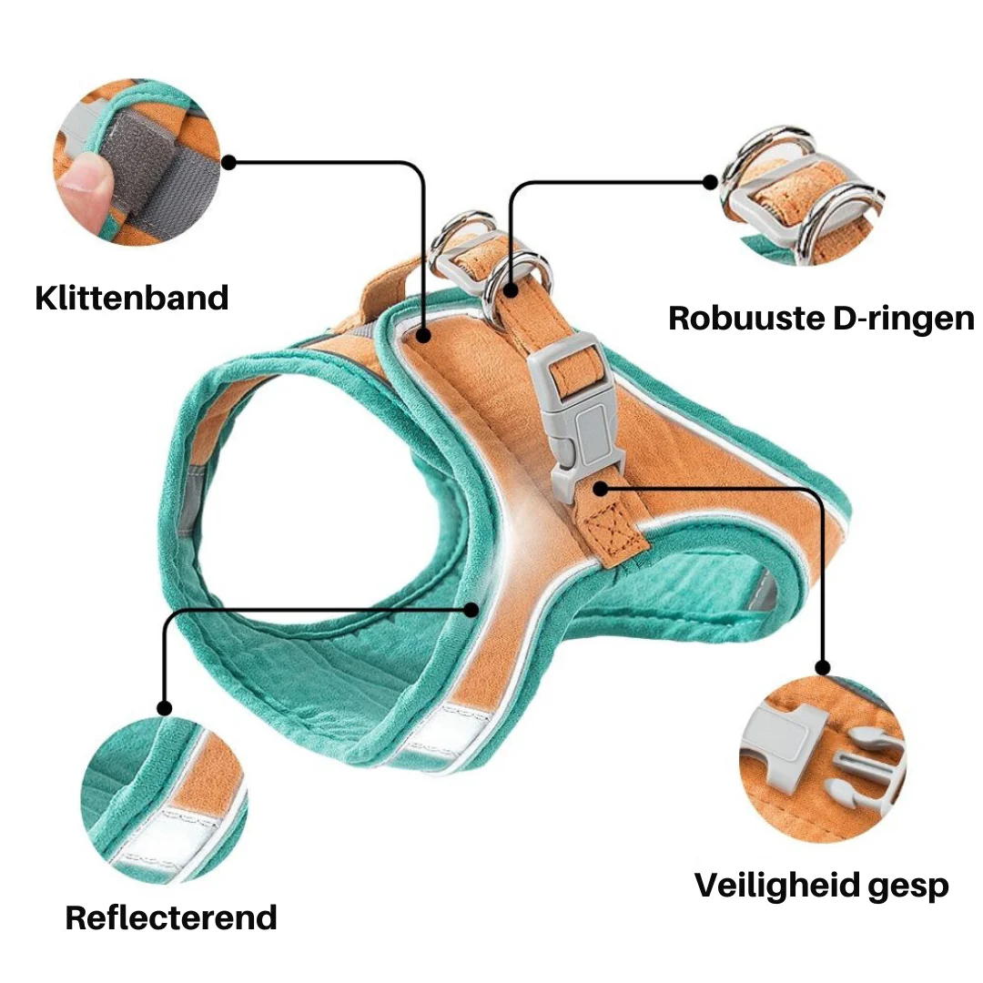 Huisdierentempel™ | Ontsnappingsvrij Katten Tuig met Lijn | Fluweelzacht & Ademend | Comfortabele Pasvorm | Geschikt voor Kittens & Volwassen Katten | Verstelbare Riemen | Veilig Buitenavontuur - Image 21