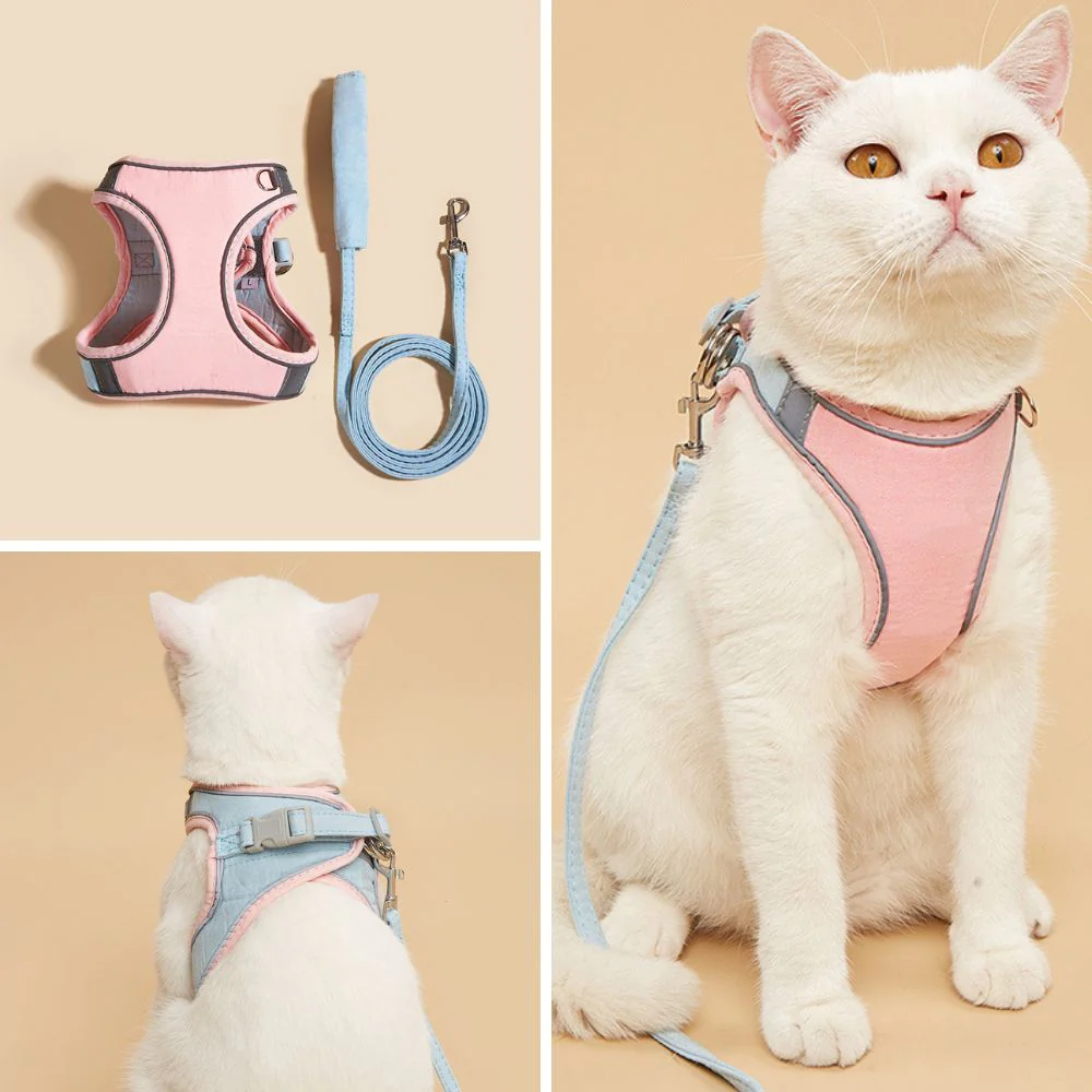 Huisdierentempel™ | Ontsnappingsvrij Katten Tuig met Lijn | Fluweelzacht & Ademend | Comfortabele Pasvorm | Geschikt voor Kittens & Volwassen Katten | Verstelbare Riemen | Veilig Buitenavontuur - Image 7