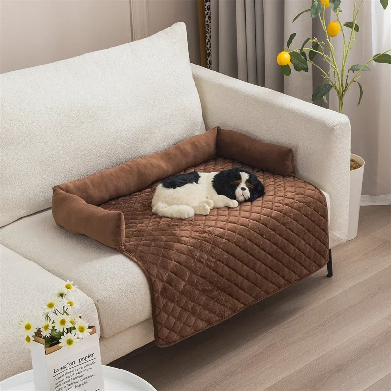 Velluto Fluwelen Hondenbeschermer | Bank en Bed Bescherming | Verhoogde Rand | Wasbare Hoes | Stijlvol en Comfortabel - Image 7