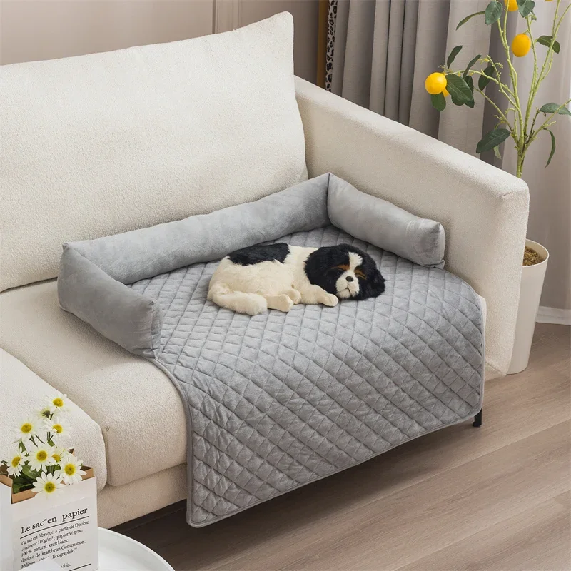 Velluto Fluwelen Hondenbeschermer | Bank en Bed Bescherming | Verhoogde Rand | Wasbare Hoes | Stijlvol en Comfortabel - Image 8