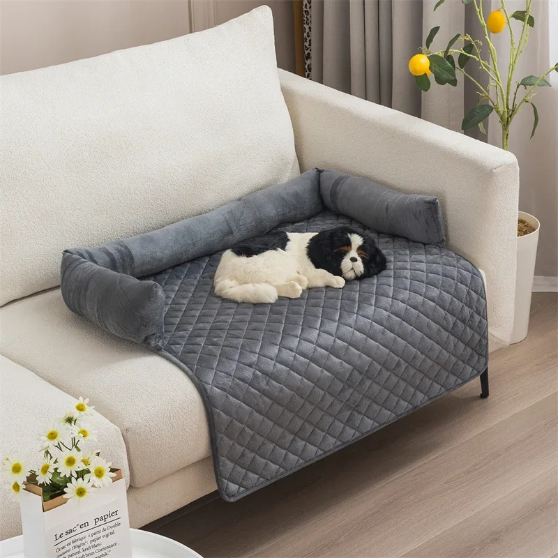 Velluto Fluwelen Hondenbeschermer | Bank en Bed Bescherming | Verhoogde Rand | Wasbare Hoes | Stijlvol en Comfortabel - Image 9