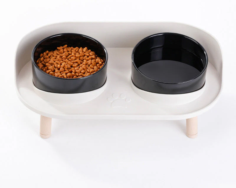 Verhoogde dubbele voerbak voor katten en honden | Ergonomisch ontwerp | Antislip | Duurzame materialen | Eenvoudig te reinigen | Modern voor kleine en middelgrote huisdieren - Image 7