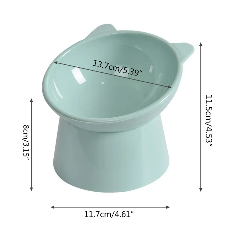 Ergonomische Verhoogde Voerbak voor Honden en Katten | Anti-Knoei 45° Schuine Bak met Stabiele Staander | Beschikbaar in Blauw, Groen, Roze - Image 6